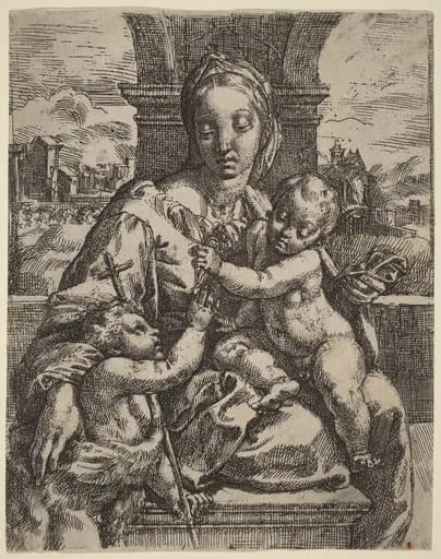 Madonna Aldobrandini, by Girolamo Imperiale I