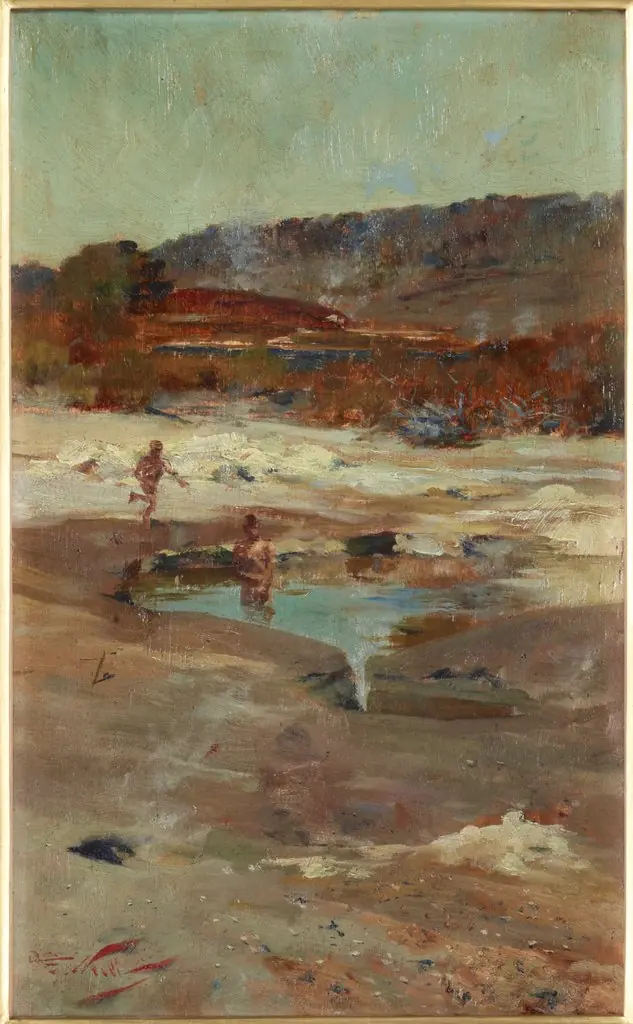 At Rotorua, by Girolamo P. Nerli