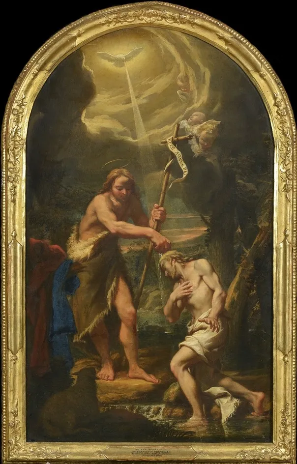 The Baptism of Christ, by Girolamo Pesci, unspecified, 1731