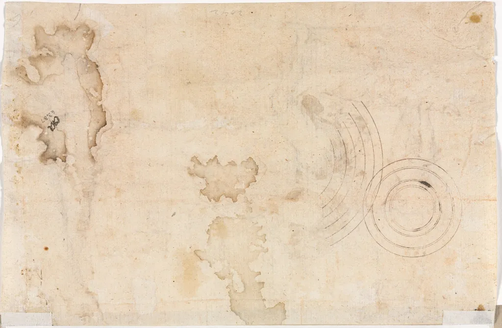 Concentric Circles (verso), by Girolamo Romanino, 1535