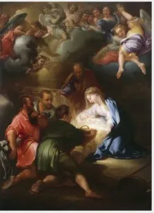 Adoration of the Shepherds, by Girolamo Troppa, oil, 1683
