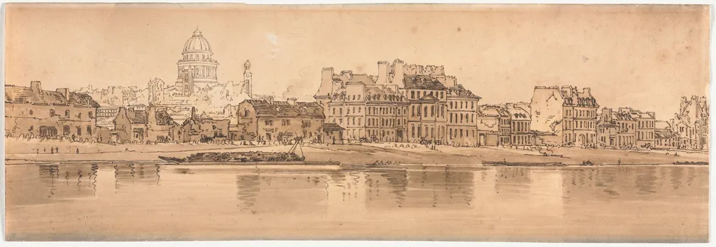 A Selection of Twenty of the Most Picturesque Views in Paris: View of the Pantheon taken from the Arsenal, by Girtin, 1802