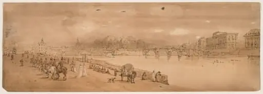 A Selection of Twenty of the Most Picturesque Views in Paris:  View of Pont Neuf, and the Mint