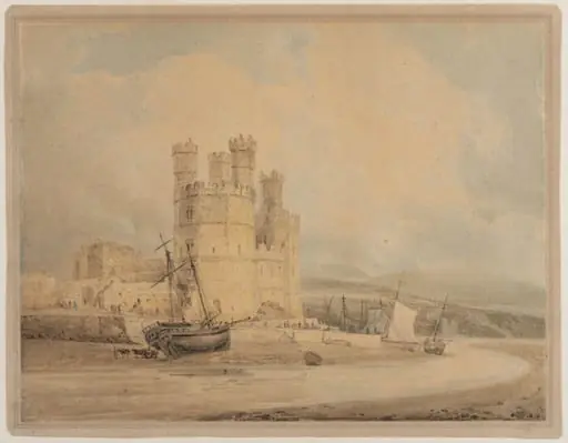 Carnarvon Castle, by Girtin