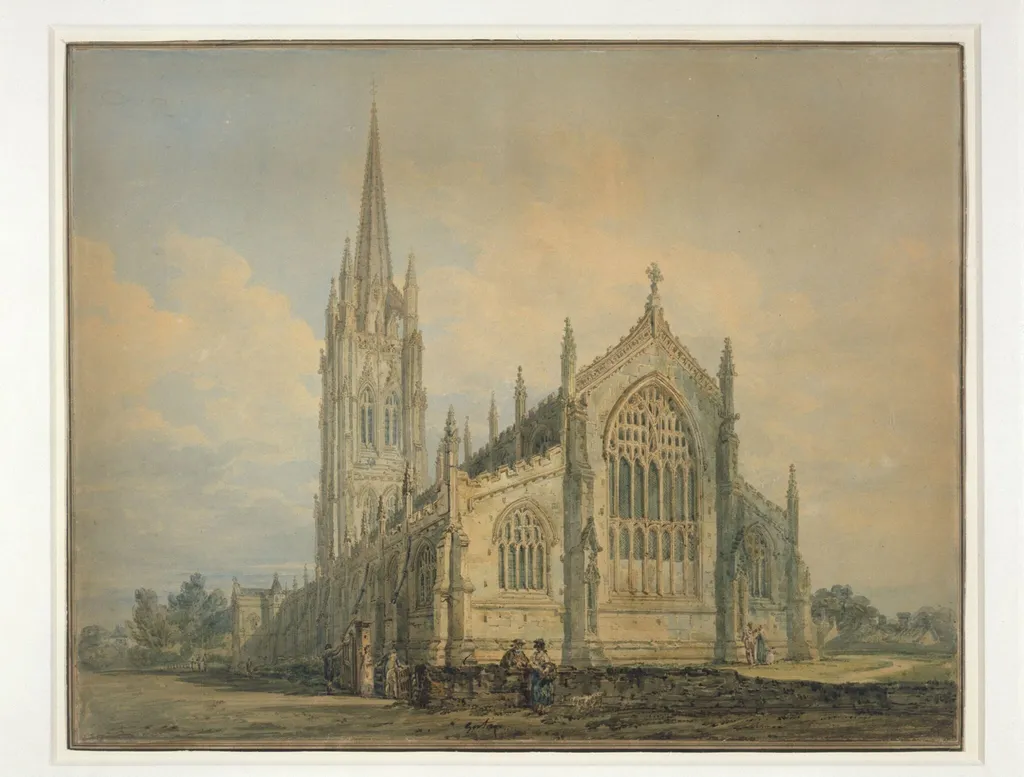 Louth Church, Lincolnshire, by Girtin, watercolor, 1795