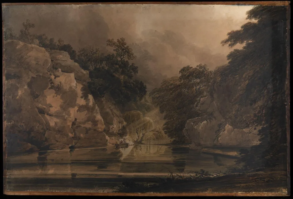 Plumpton Rocks, by Girtin, watercolor, 1798