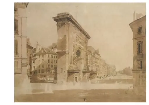 Porte St Denis, Paris, by Girtin