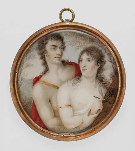 Portrait of a Couple in the Guise of Angelica and Medoro, by Giulia Carlotta Mengs