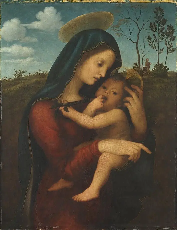 Madonna with Christ-child, by Giuliano Bugiardini
