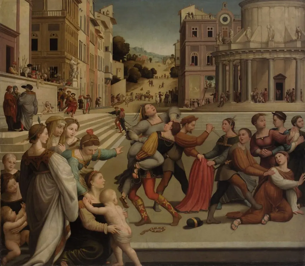 Rape of Dinah, by Giuliano Bugiardini