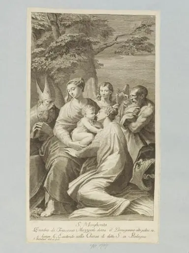 Holy Family with St. Margaret, by Giuliano Traballesi