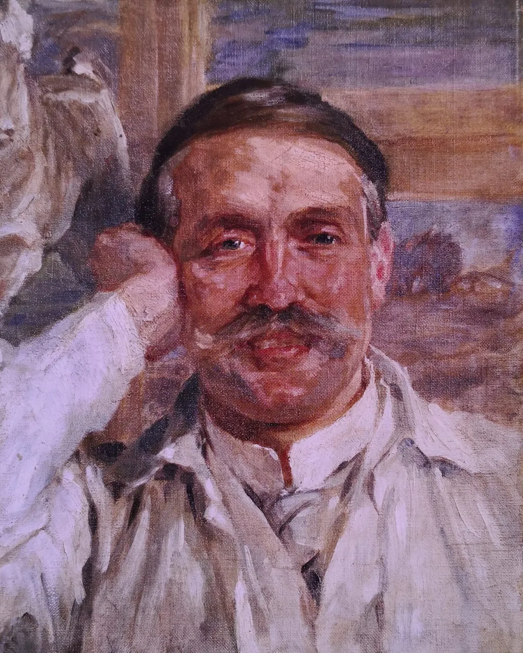 Autoritratto, by Giulio Aristide Sartorio, oil, 1915