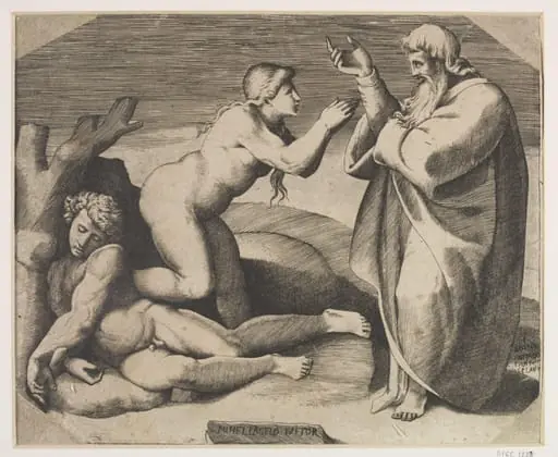 Creation of Eve, by Giulio Bonasone