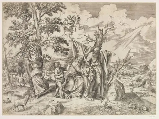 Holy Family, by Giulio Bonasone