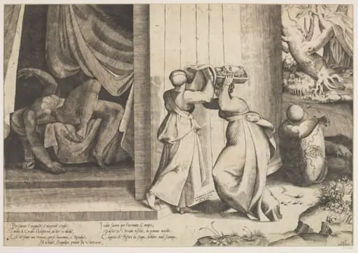 Judith with the head of Holofernes, by Giulio Bonasone