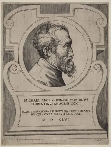 Michelangelo, by Giulio Bonasone
