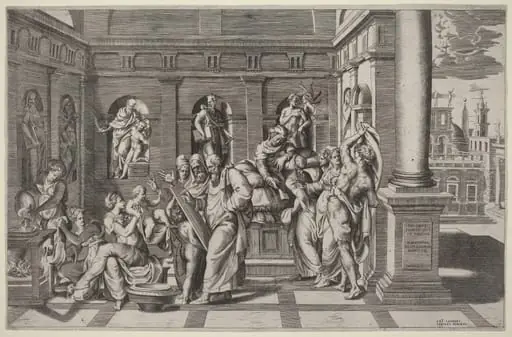 The Birth of Saint John the Baptist, by Giulio Bonasone