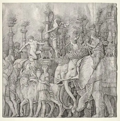 The Triumphs of Caesar: The Elephants, by Giulio Campagnola