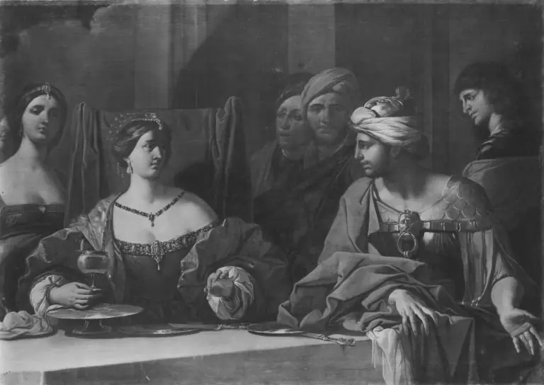 Das Gastmahl der Kleopatra, by Giulio Carpioni