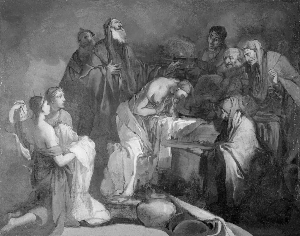 The Sacrifice of Polyxena, by Giulio Carpioni, oil, 1650