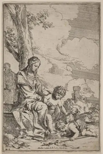 The Virgin and Child with Saint John the Baptist, by Giulio Carpioni