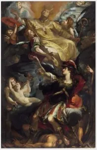 The Apotheosis of Saint Charles Borromeo, by Giulio Cesare Procaccini, oil, 1620