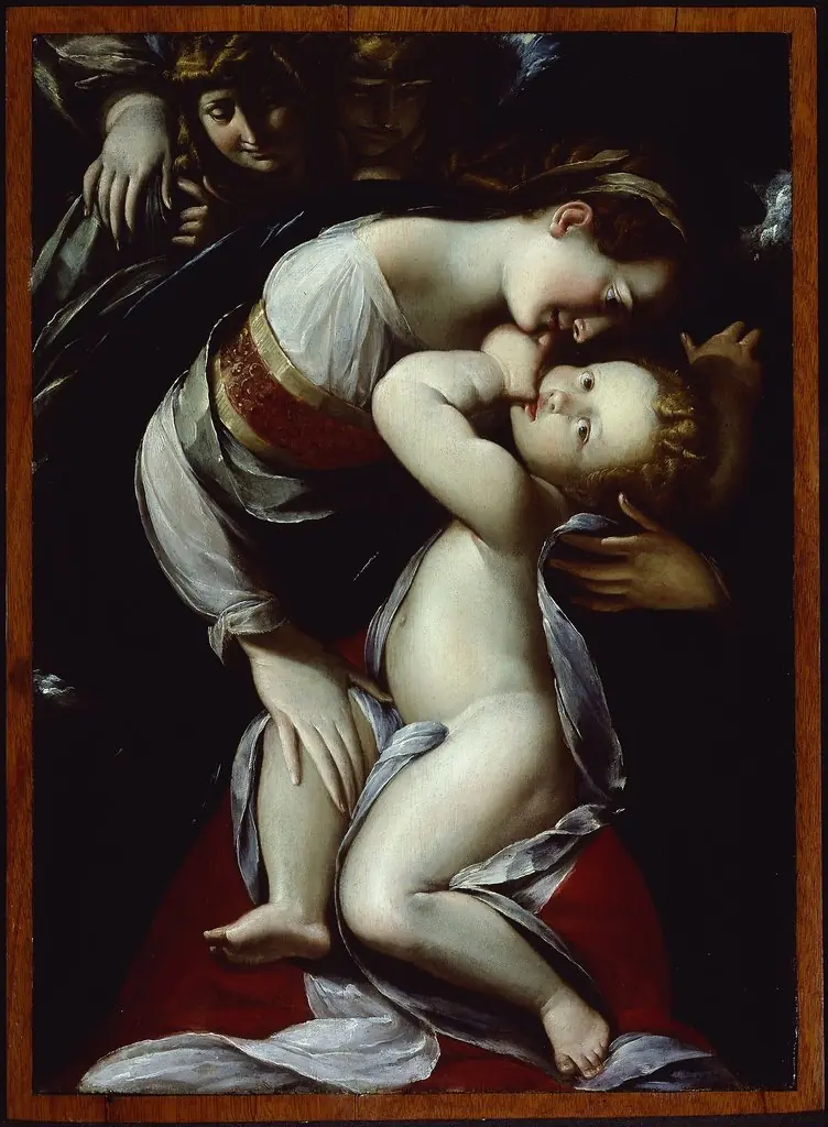 Virgin and Child with Angels, by Giulio Cesare Procaccini