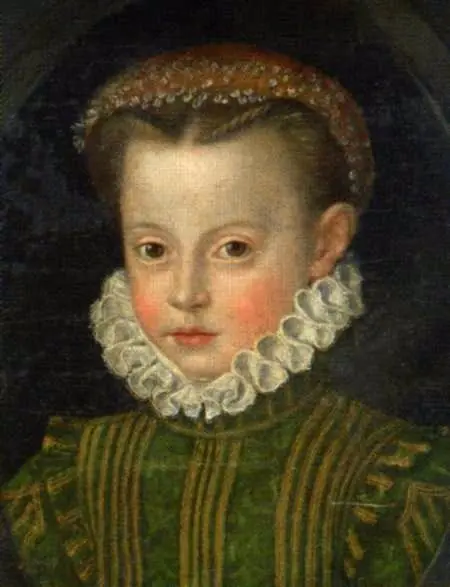Portrait of Elisabeth of Austria (1554-1592)., by Giulio Licinio