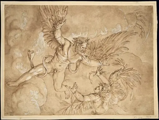 Copy after Giulio Romano's Fall of Icarus, by Giulio Romano
