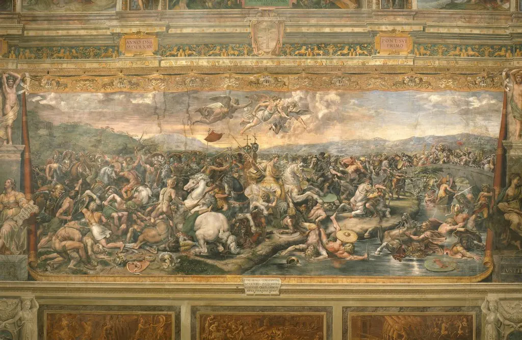 The Battle of the Milvian Bridge, by Giulio Romano
