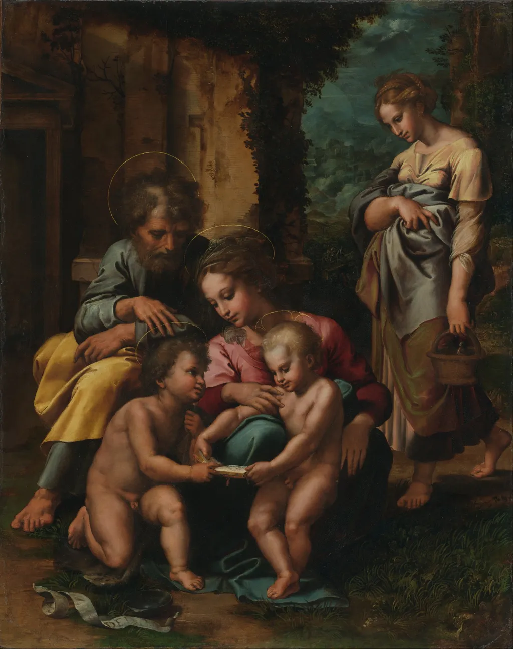 The Holy Family, by Giulio Romano, unspecified, 1520