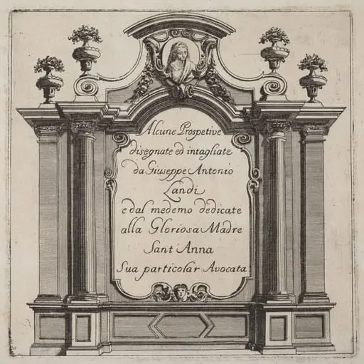 Alcune Prospettive, by Giuseppe Antonio Landi