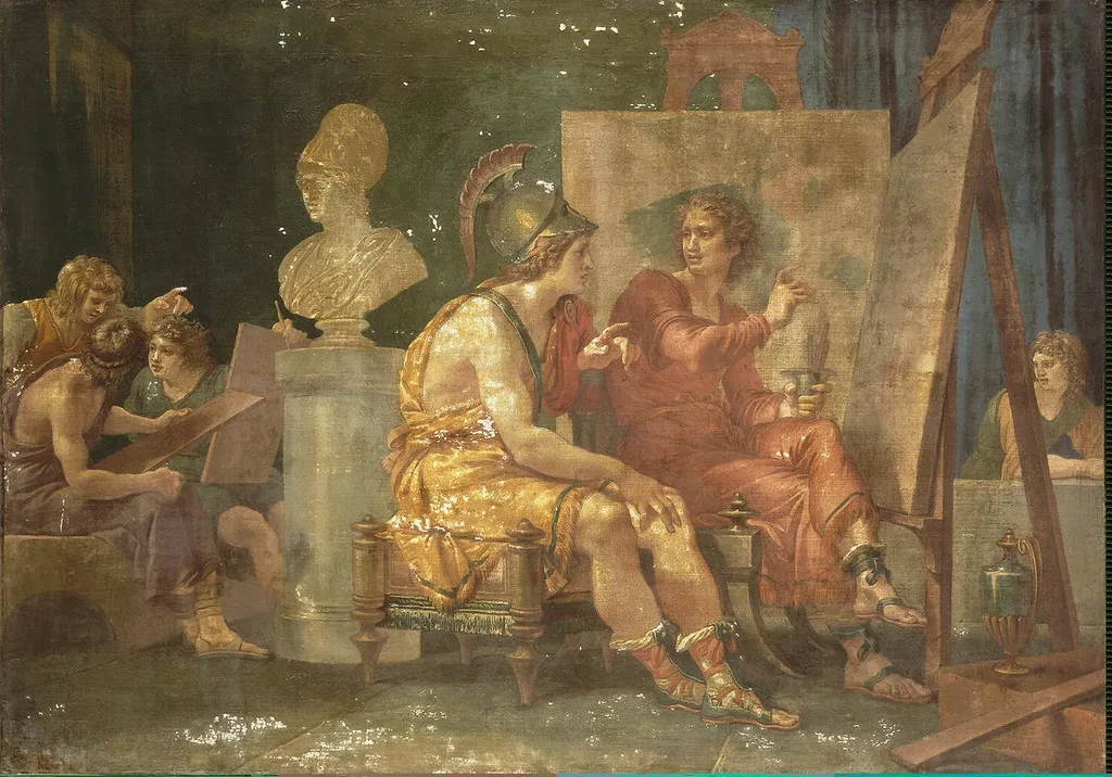 Alexander the Great in the Workshop of Apelles, by Giuseppe Cades, unspecified, 1796