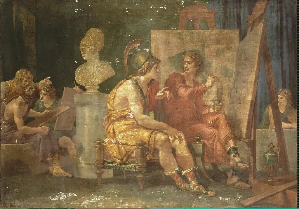 Alexander the Great in the Workshop of Apelles, by Giuseppe Cades