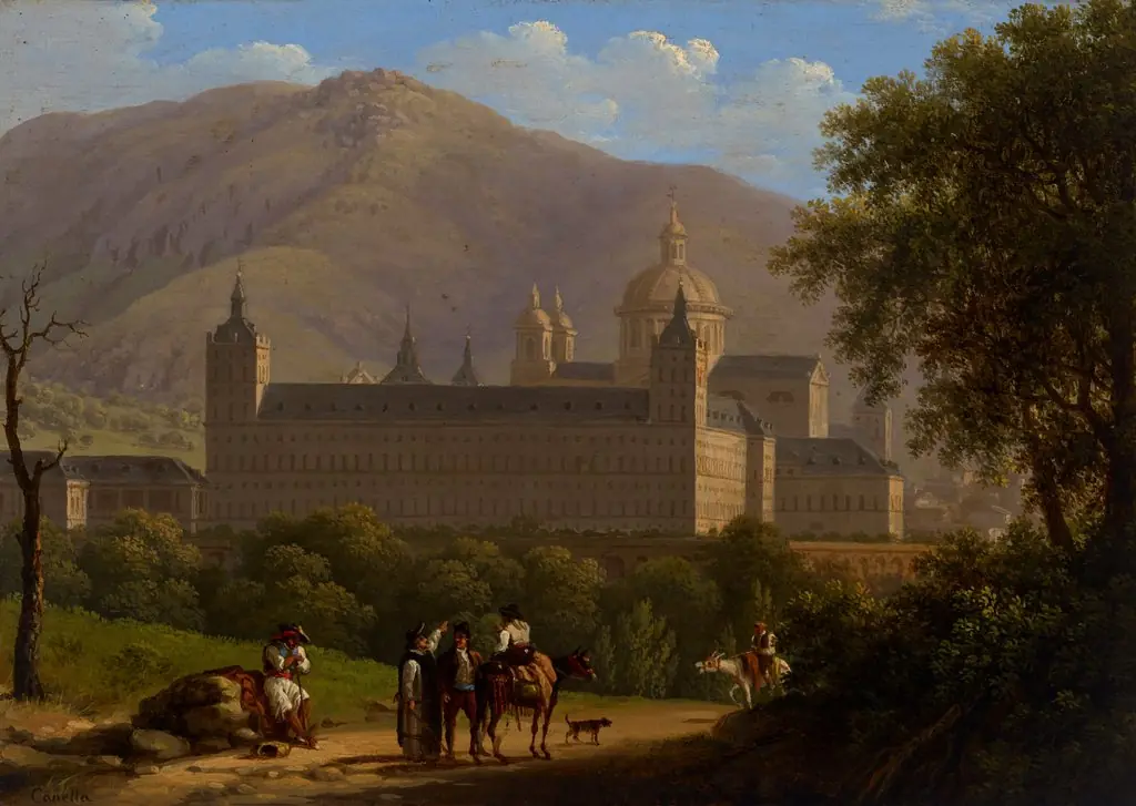 View of the Escorial (one of a pair), by Giuseppe Canella