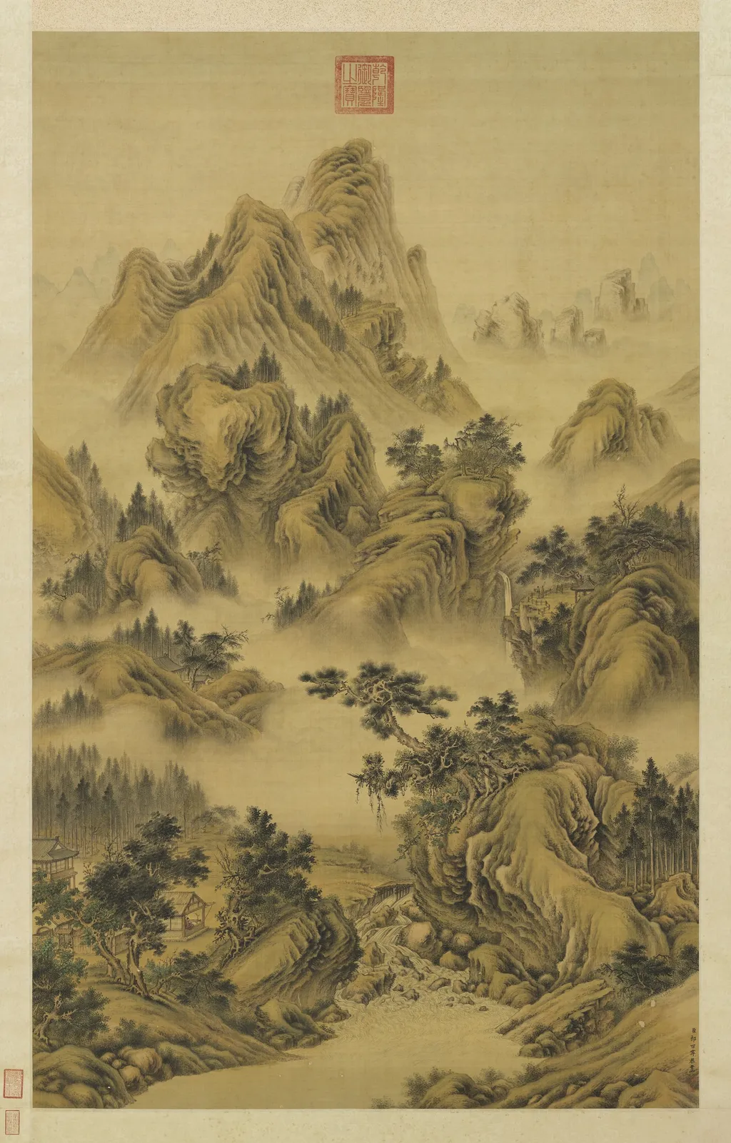 Landscape, by Giuseppe Castiglione, unspecified, 1750