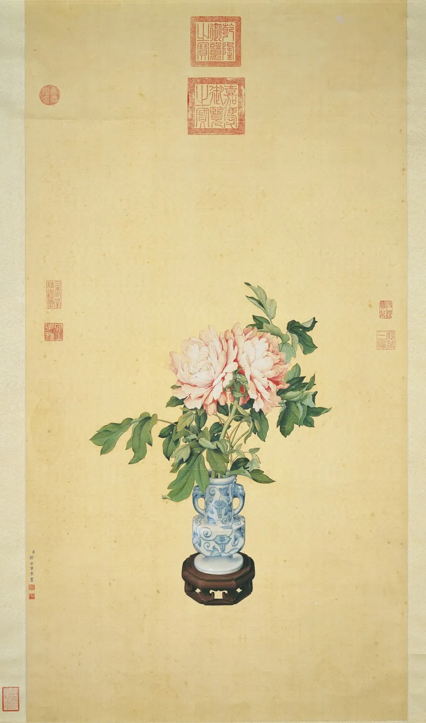 Vase of Flowers, by Giuseppe Castiglione, unspecified, 1750