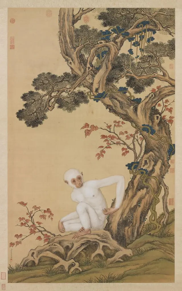 White Gibbon, by Giuseppe Castiglione