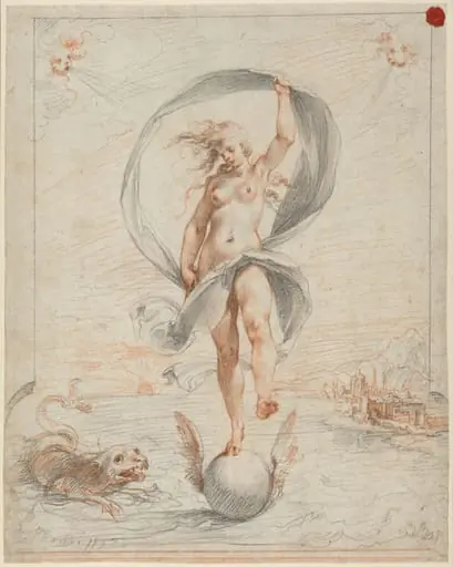 Allegorical Figure, by Giuseppe Cesari