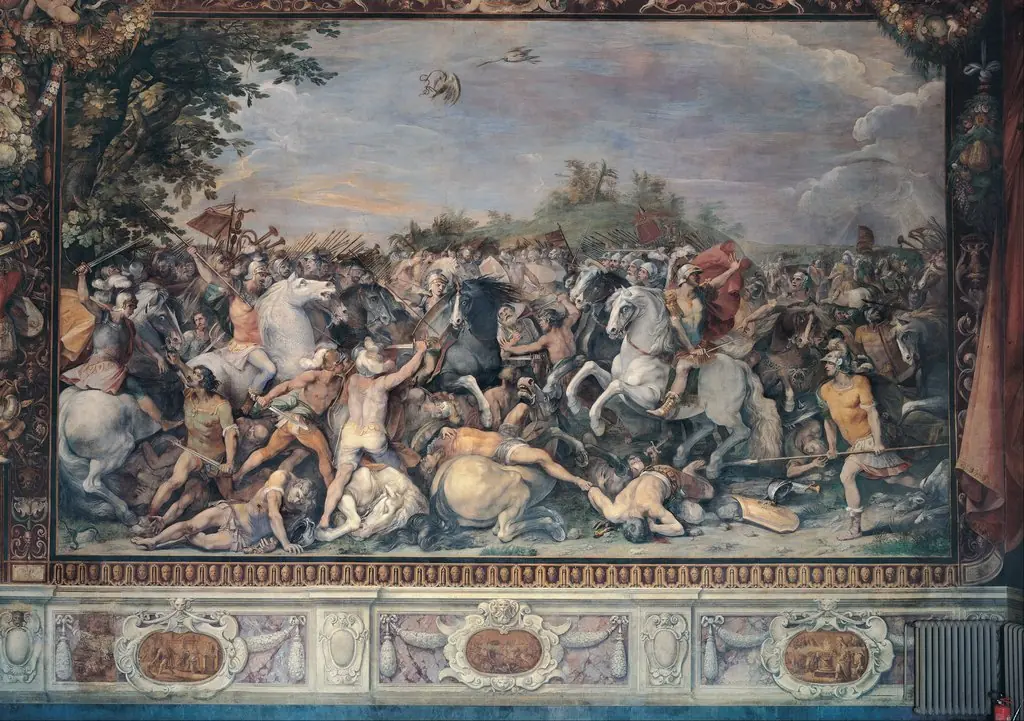 Battle against the inhabitants of Veii and Fidenae, by Giuseppe Cesari