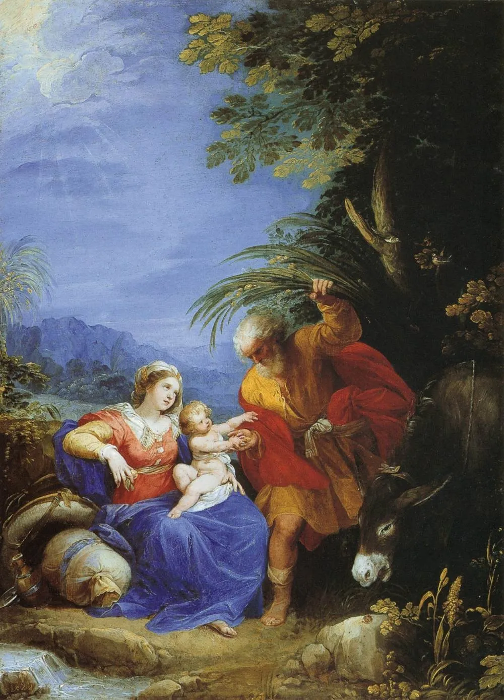 Rest on the Flight into Egypt, by Giuseppe Cesari, oil, 1599