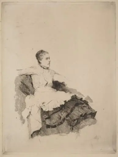 Portrait of Madame de Nittis ("Attenzione"), by Giuseppe De Nittis
