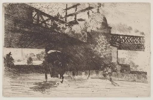 View Taken in London (Vue prise á Londres), by Giuseppe De Nittis