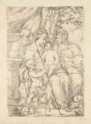 Holy Family with Saint Elizabeth, by Giuseppe Diamantini
