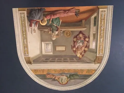 Copy after the Death of Santa Fina, Domenico Ghirlandaio in Collegiata, San Gimignano (Siena), by Giuseppe Gnoli