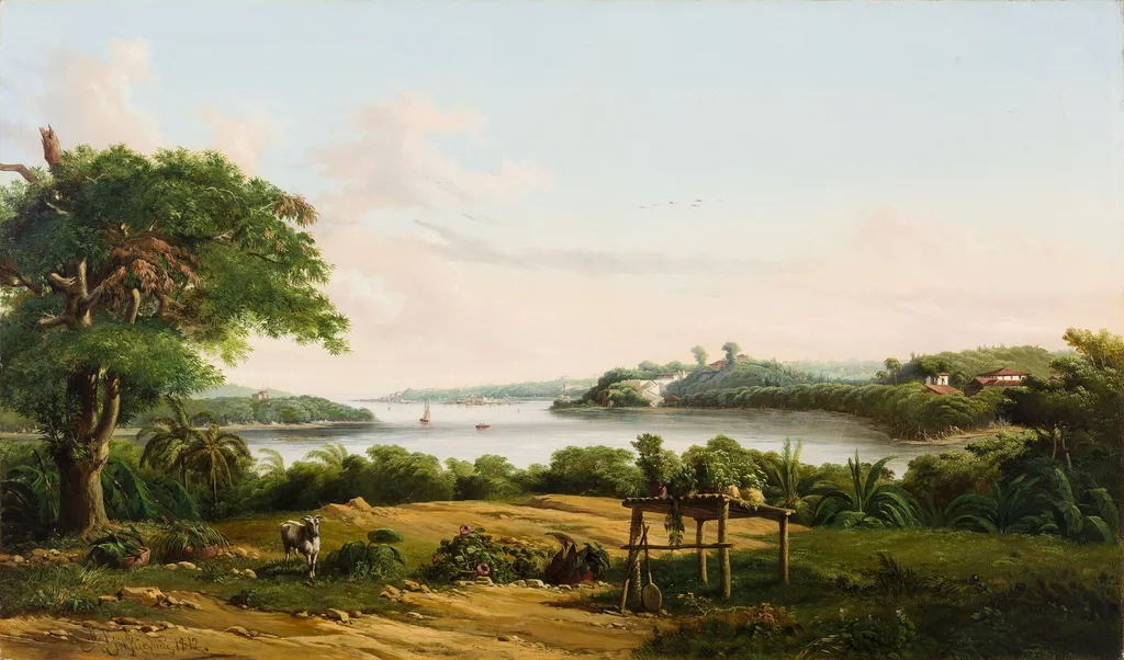 The City Outskirts, by Giuseppe Leone Righini, oil, 1862