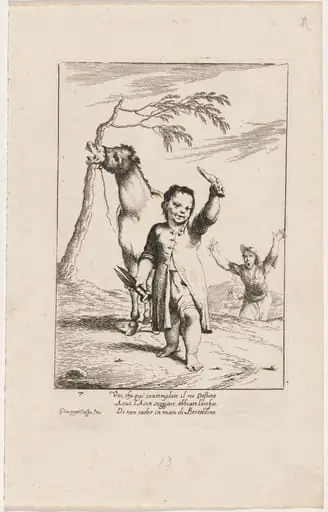 Bertoldino Cutting Off the Donkey's Ears, by Giuseppe Maria Crespi