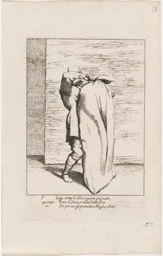 Bertoldo Placing the Jailer in the Sack, by Giuseppe Maria Crespi