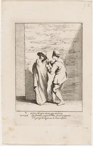 Bertoldo Stuffed in a Sack, by Giuseppe Maria Crespi