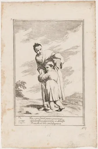 Menghina Quiets Cacasenno with a Chestnut Cake, by Giuseppe Maria Crespi